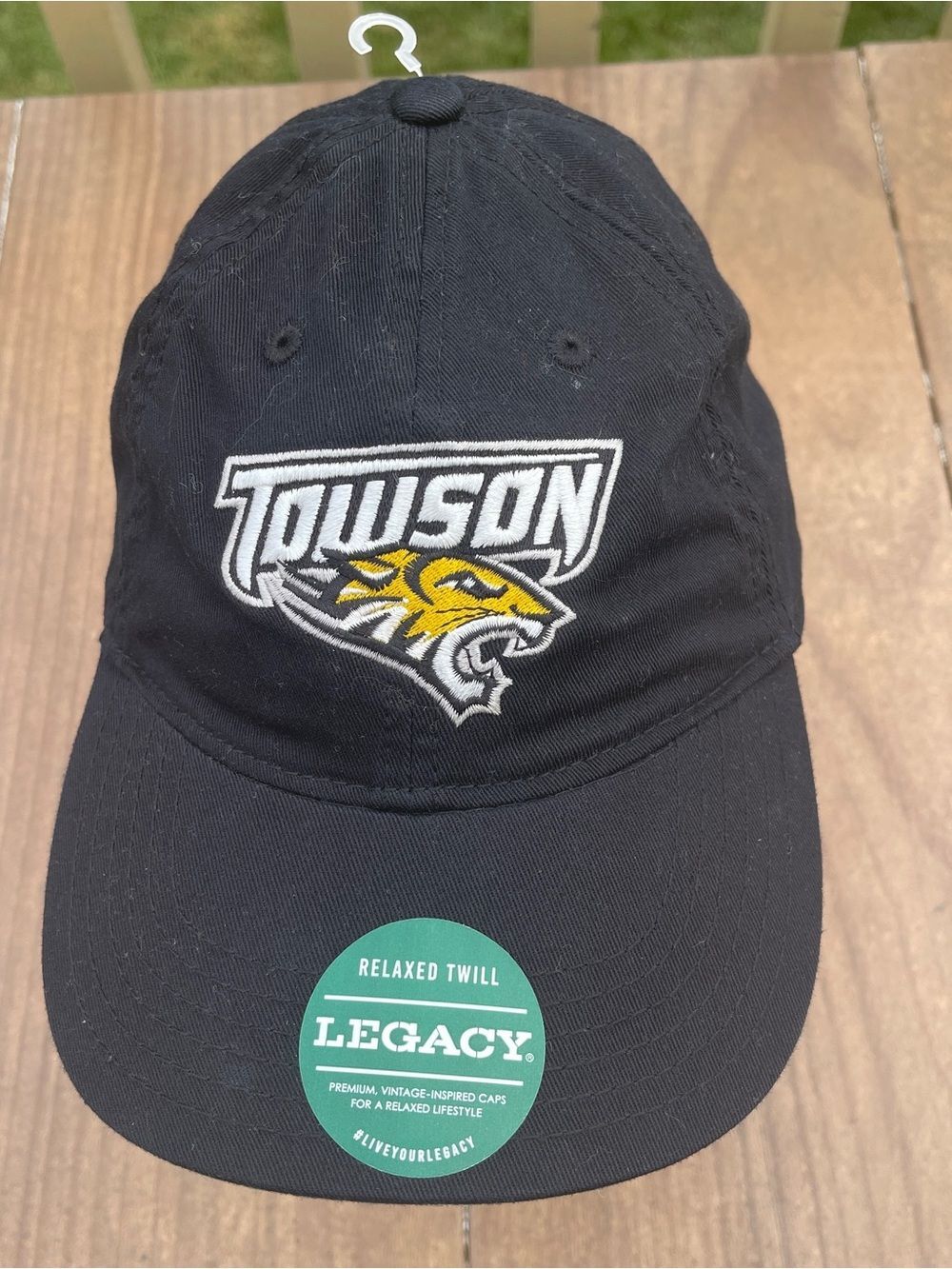 Legacy Black Towson Tiger Embroidered Cap